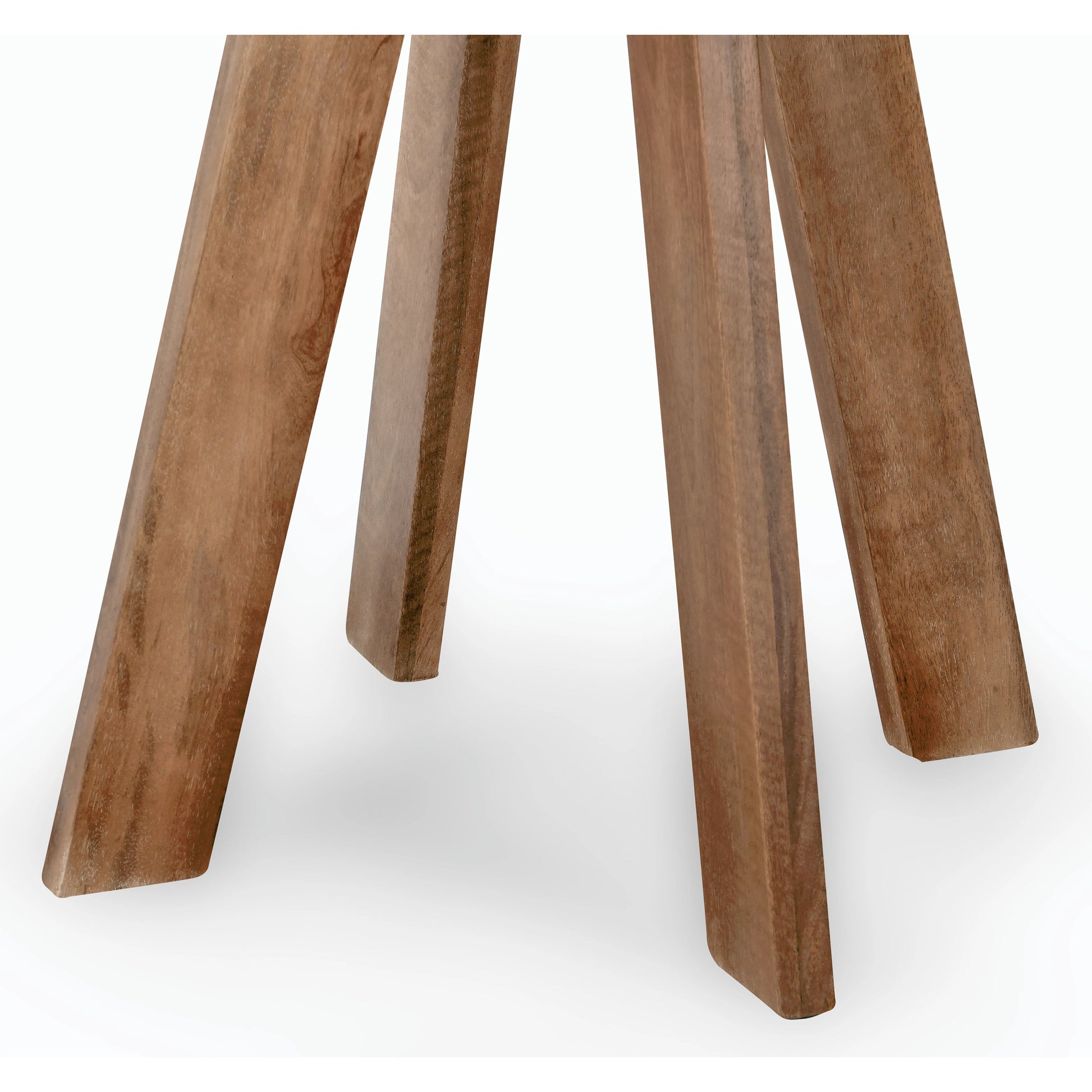 Rodrigo Round Mango Wood Bar Height Table by Classic Home. Made from mango wood in a modern style.