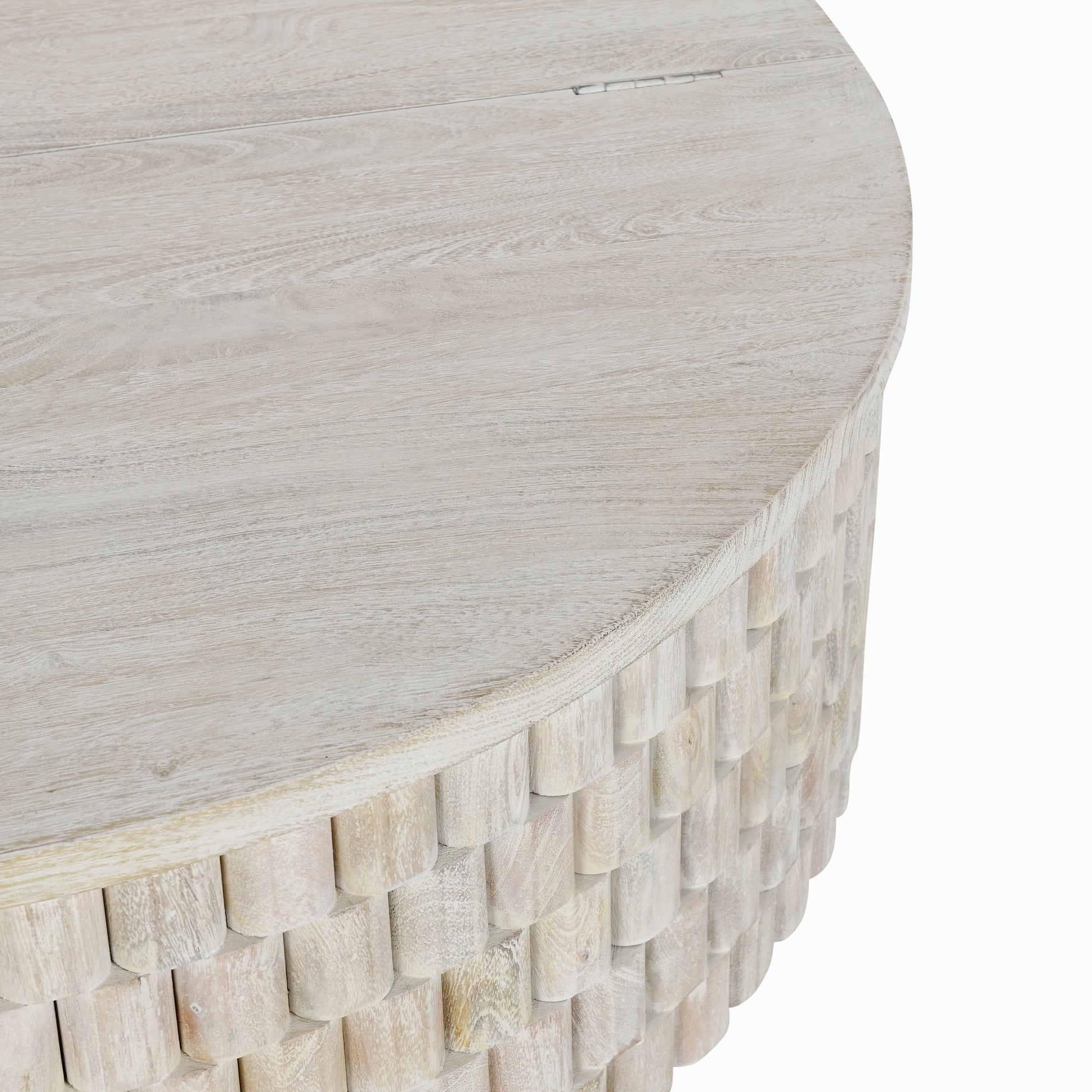 Norwood Round Coffee Table by Classic Home. Made from mango wood in a modern style.