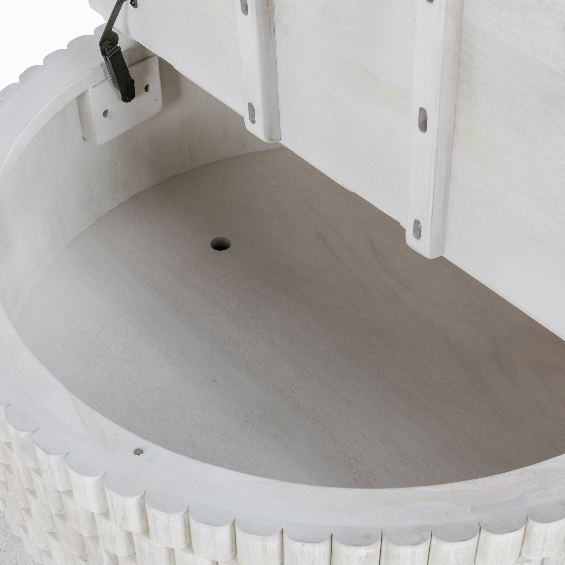Norwood Round Coffee Table by Classic Home. Made from mango wood in a modern style.