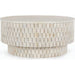 Norwood Round Coffee Table by Classic Home. Made from mango wood in a modern style.