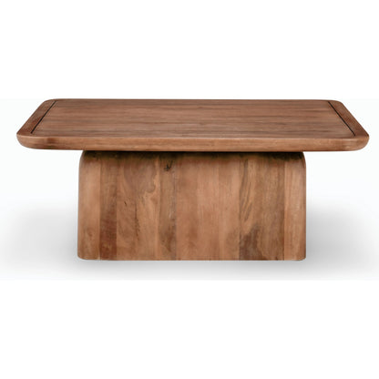 Chloe Square Coffee Table by Classic Home in brown. Made from mango wood in a modern style.