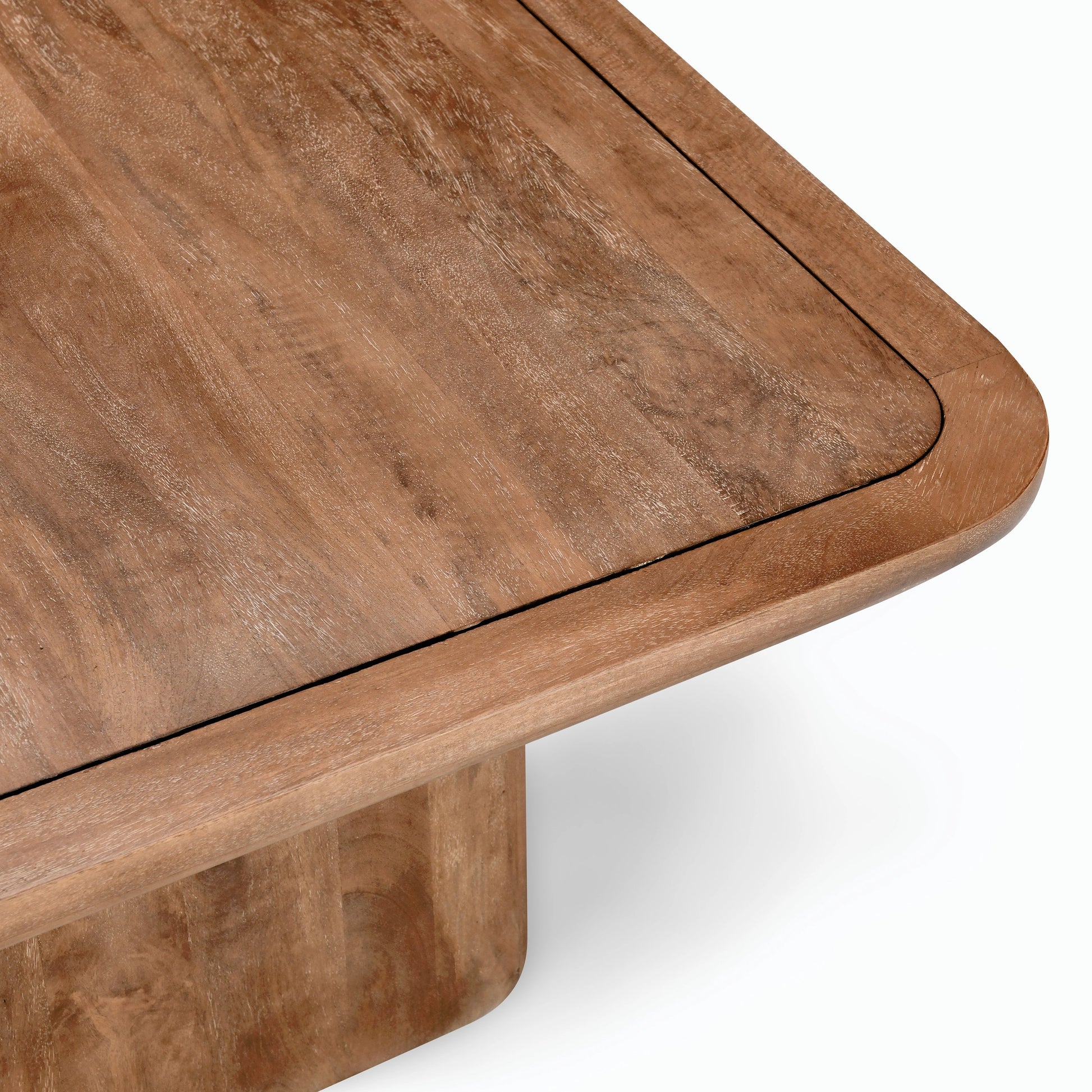 Chloe Square Coffee Table by Classic Home in brown. Made from mango wood in a modern style.