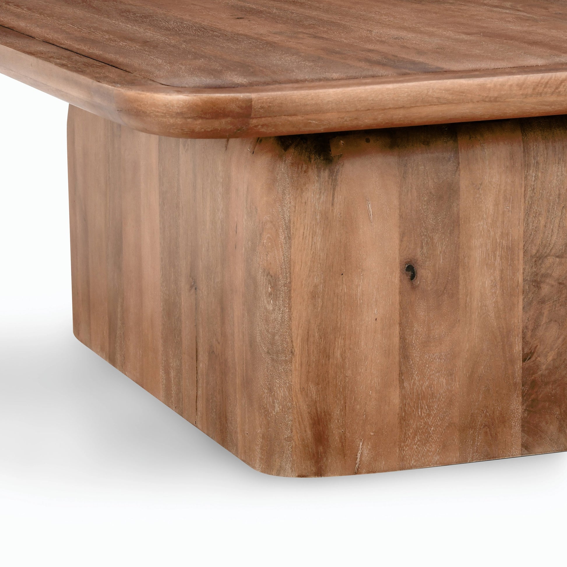 Chloe Square Coffee Table by Classic Home in brown. Made from mango wood in a modern style.