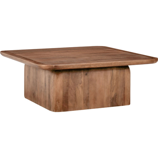 Chloe Square Coffee Table by Classic Home in brown. Made from mango wood in a modern style.