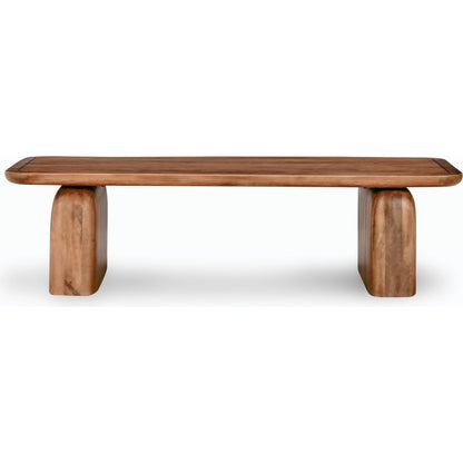 Chloe Coffee Table by Classic Home in brown. Made from mango wood in a modern style.