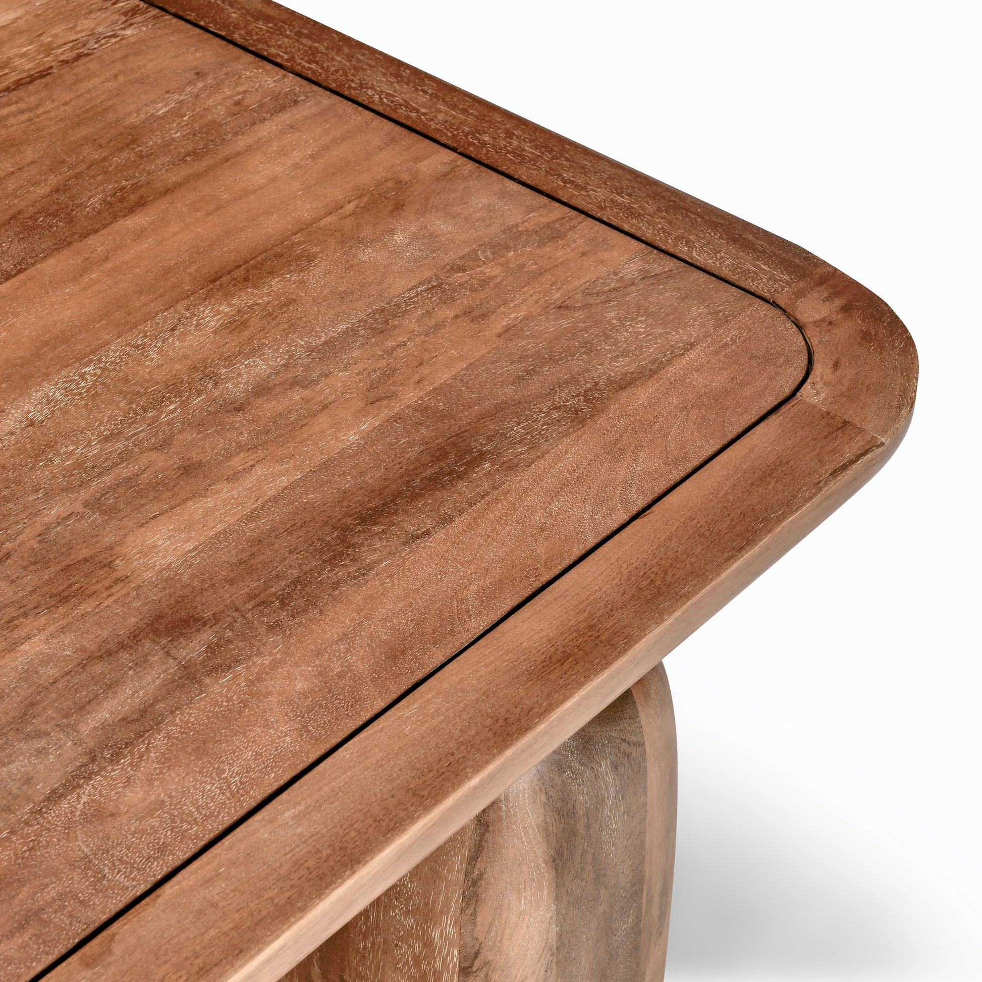 Chloe Coffee Table by Classic Home in brown. Made from mango wood in a modern style.