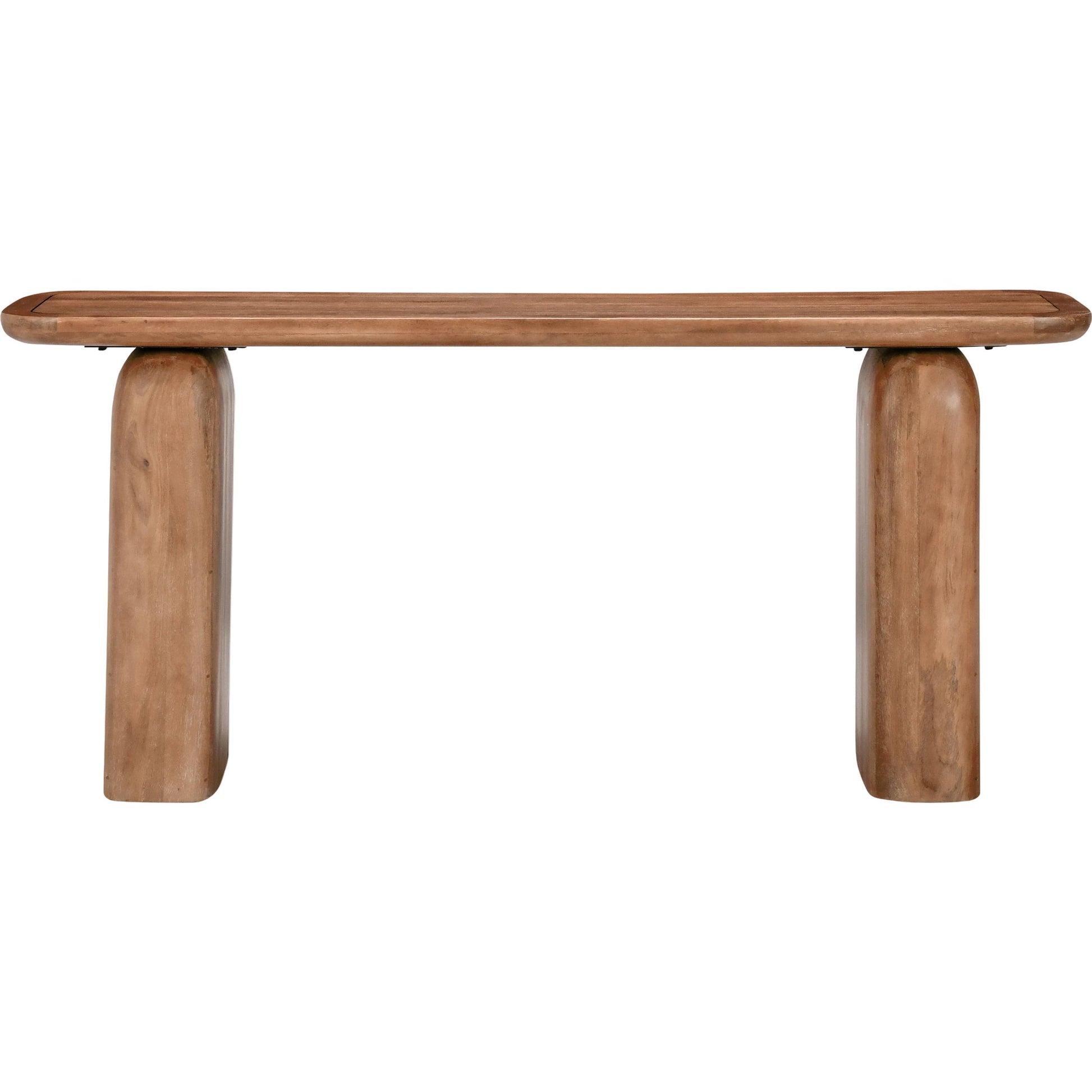 Chloe Console Table by Classic Home in brown. Made from mango wood in a modern style.