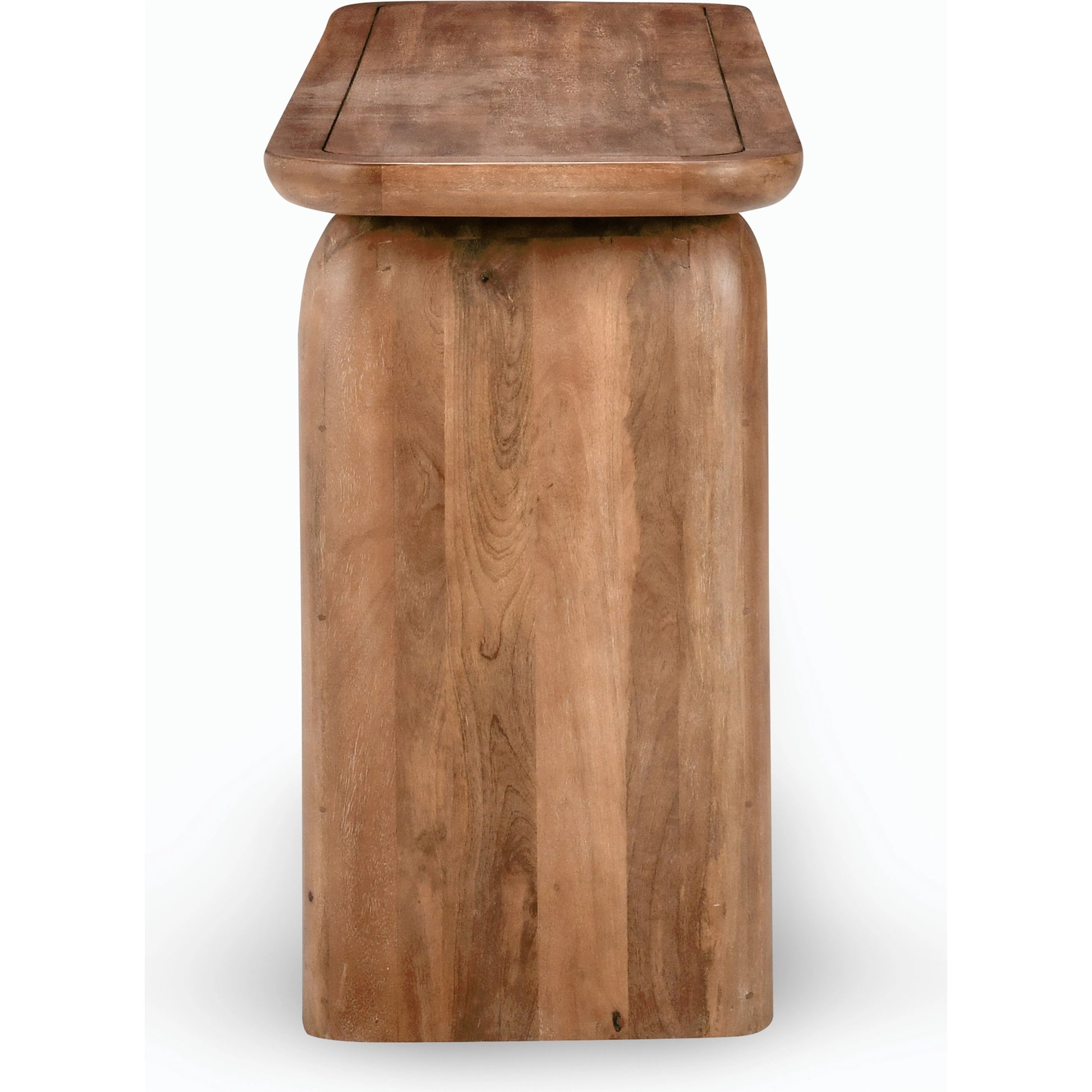Chloe Console Table by Classic Home in brown. Made from mango wood in a modern style.