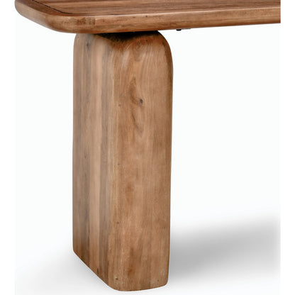 Chloe Console Table by Classic Home in brown. Made from mango wood in a modern style.