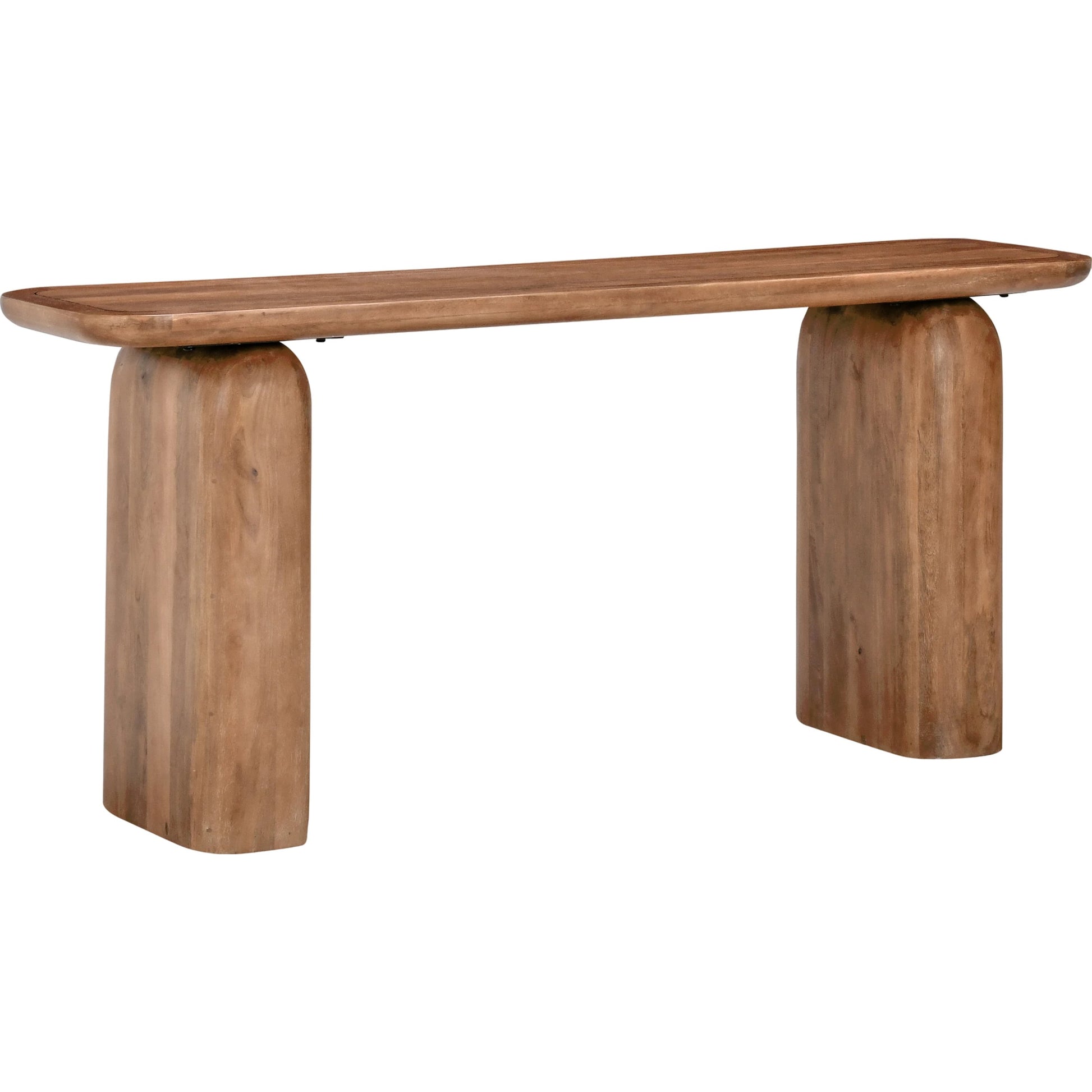 Chloe Console Table by Classic Home in brown. Made from mango wood in a modern style.