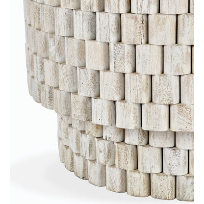 Norwood Round End Table by Classic Home. Made from mango wood in a modern style.