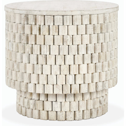 Norwood Round End Table by Classic Home. Made from mango wood in a modern style.