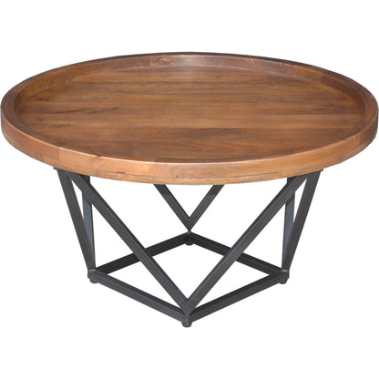 Lamar Mango Wood Coffee Table by Kosas Home in medium brown. Made from unique in a unique style.