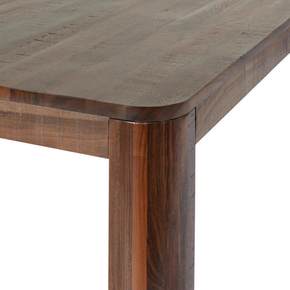 Nemi 84" Pine Wood Rectangular Dining Table by Classic Home in brown. Made from reclaimed pine in a transitional style.