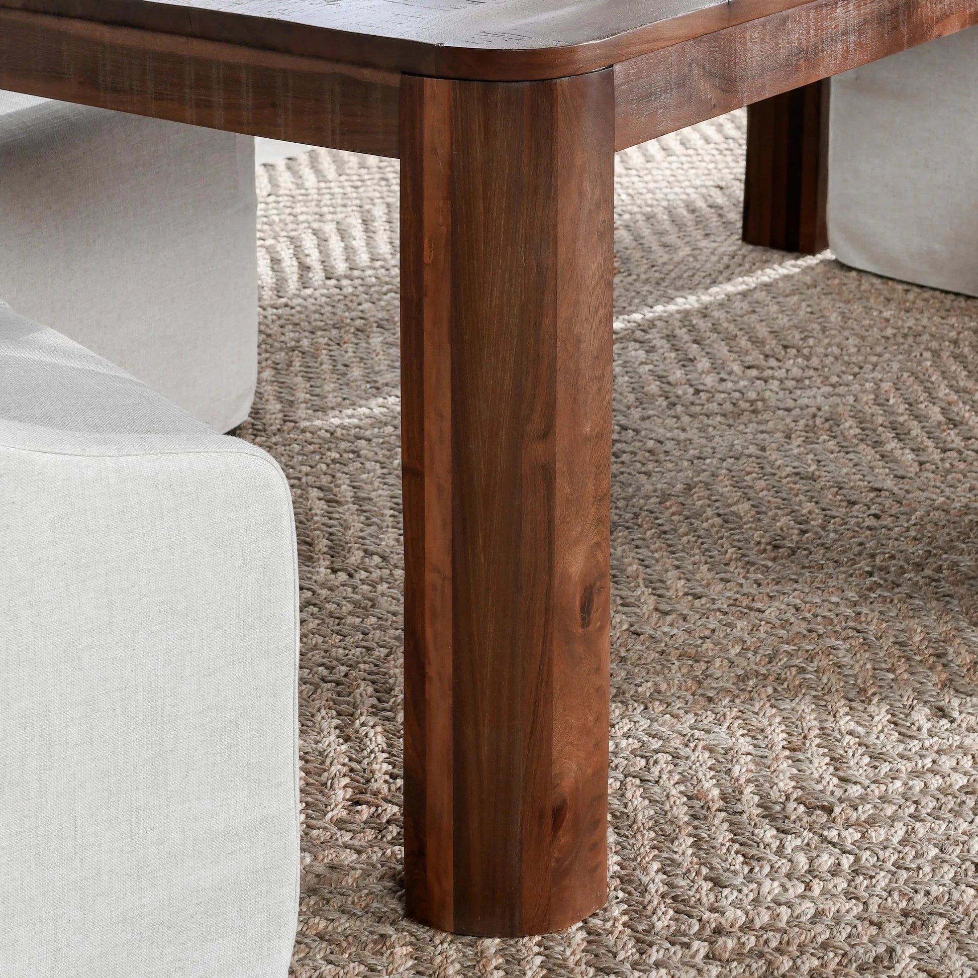 Nemi 84" Pine Wood Rectangular Dining Table by Classic Home in brown. Made from reclaimed pine in a transitional style.