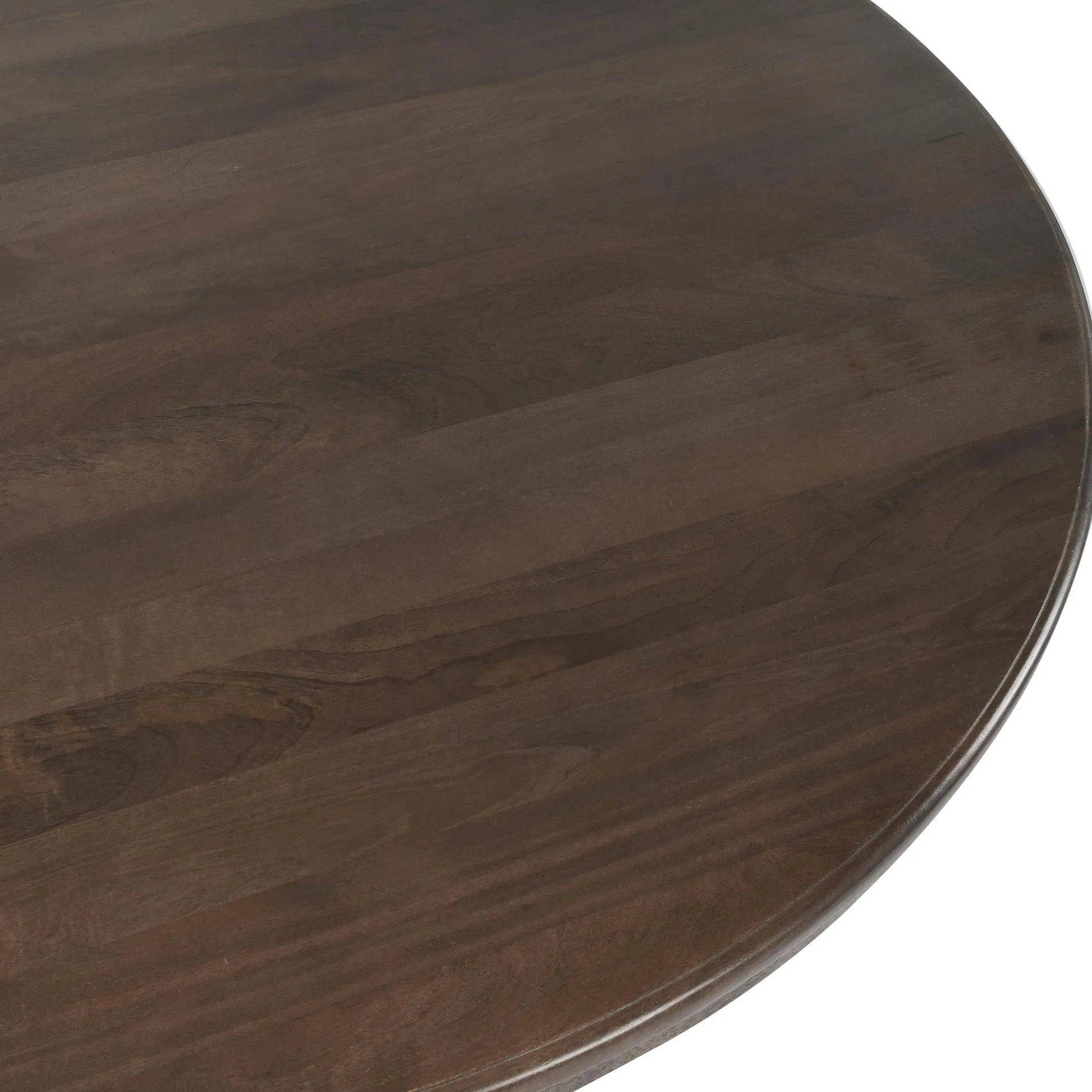 Brookside Round Mango Wood Dinning Table by Classic Home in cocoa brown. Made from mango wood in a traditional style.