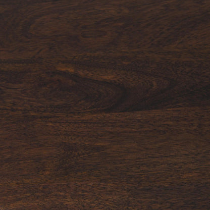 Shira Round Coffee Table with Storage by Classic Home in kona brown. Made from mango wood in a unique style.