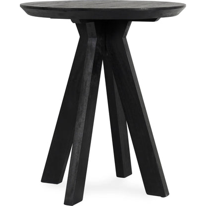 Rodrigo Round Mango Wood Bar Height Table by Classic Home. Made from mango wood in a modern style.