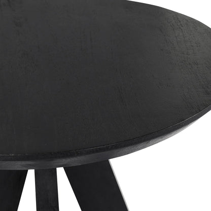 Rodrigo Round Mango Wood Bar Height Table by Classic Home. Made from mango wood in a modern style.