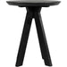 Rodrigo Round Mango Wood Bar Height Table by Classic Home. Made from mango wood in a modern style.