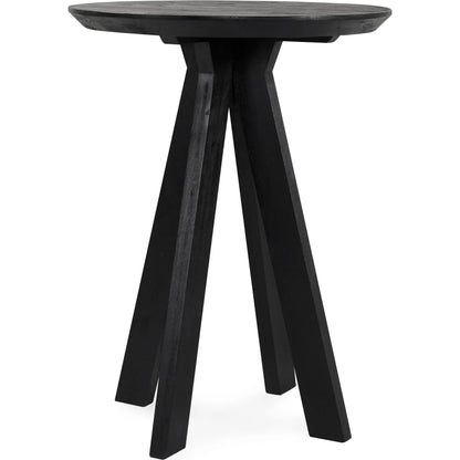 Rodrigo Round Mango Wood Bar Height Table by Classic Home. Made from mango wood in a modern style.