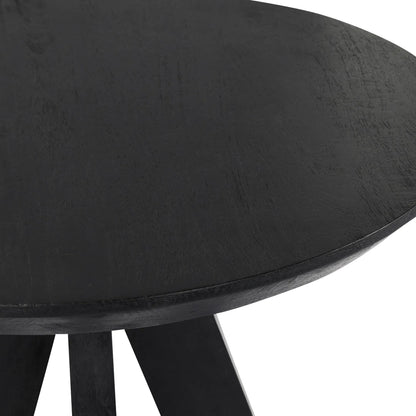 Rodrigo Round Mango Wood Bar Height Table by Classic Home. Made from mango wood in a modern style.