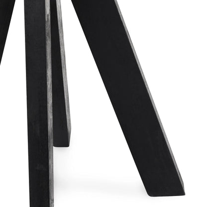 Rodrigo Round Mango Wood Bar Height Table by Classic Home. Made from mango wood in a modern style.