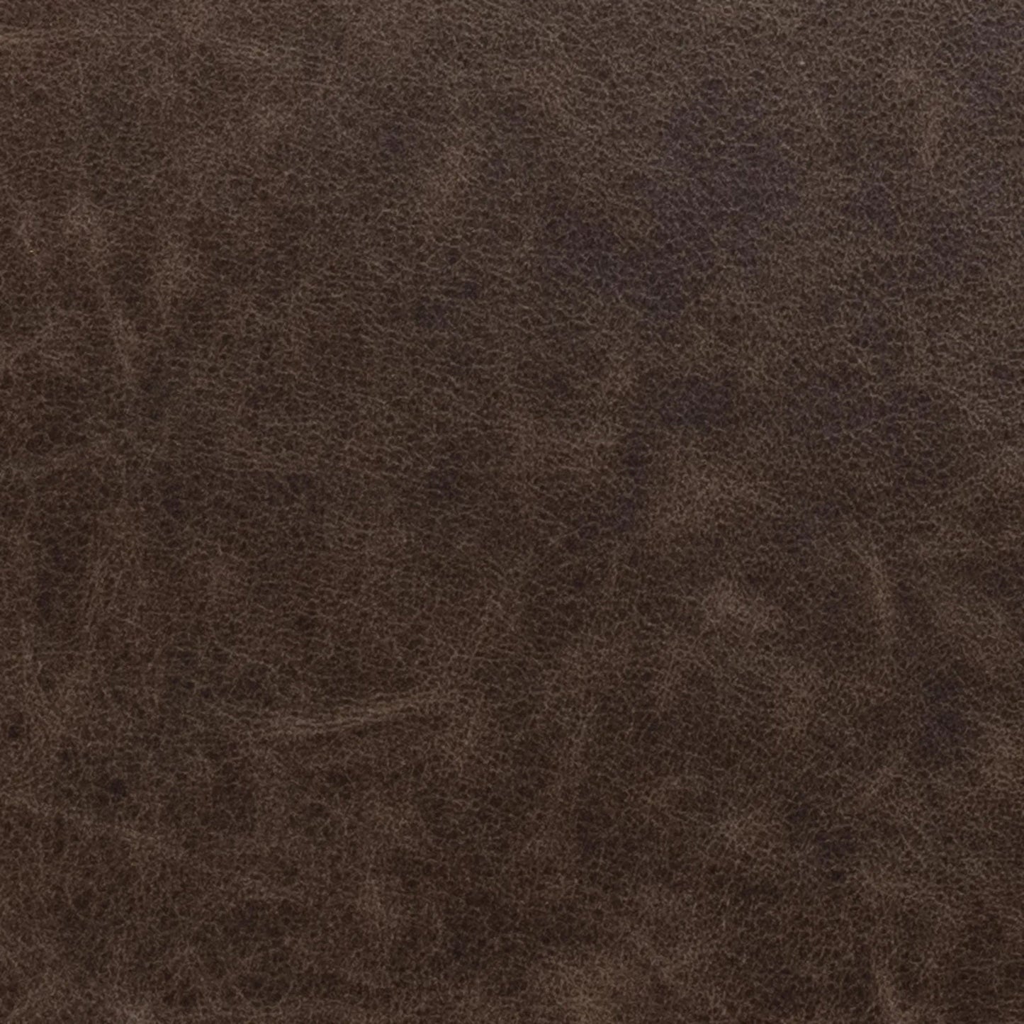 003 SI-2353710 | Closeup | Clair Leather Round Coffee Table by Classic Home in brown, brass. Made from top grain leather in a traditional style.