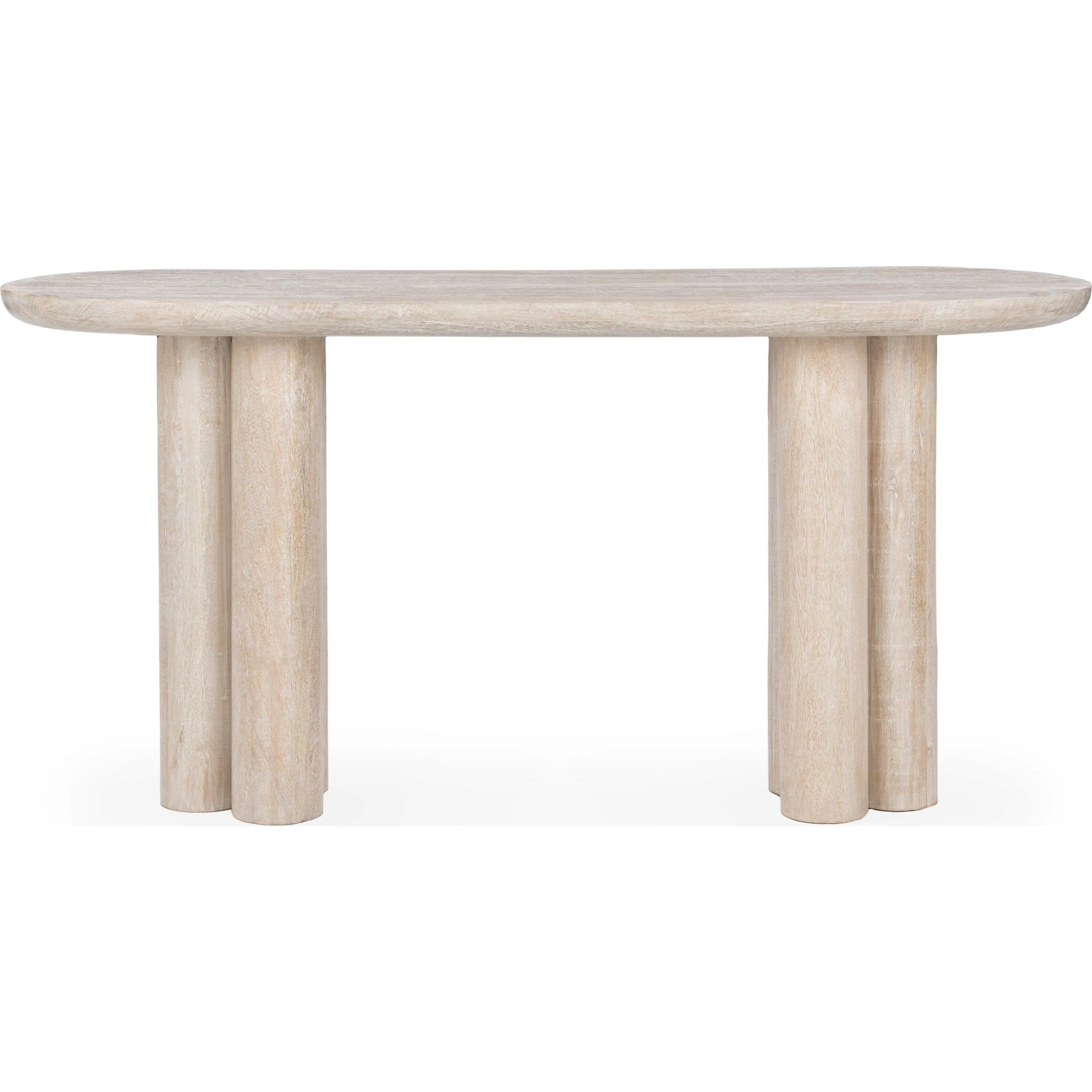 Beau Mango Wood Console Table by Kosas Home. Made from mango wood in a traditional style.