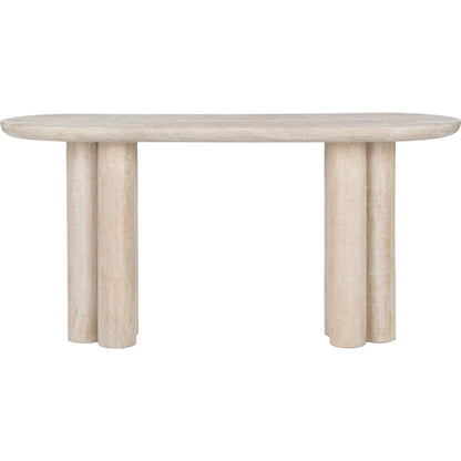 Beau Mango Wood Console Table by Kosas Home. Made from mango wood in a traditional style.