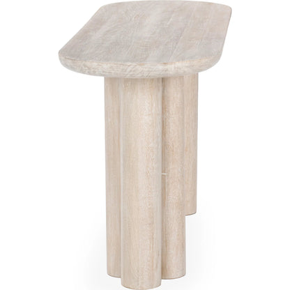 Beau Mango Wood Console Table by Kosas Home. Made from mango wood in a traditional style.