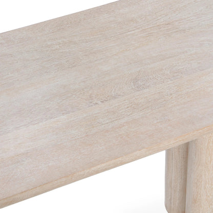 Beau Mango Wood Console Table by Kosas Home. Made from mango wood in a traditional style.