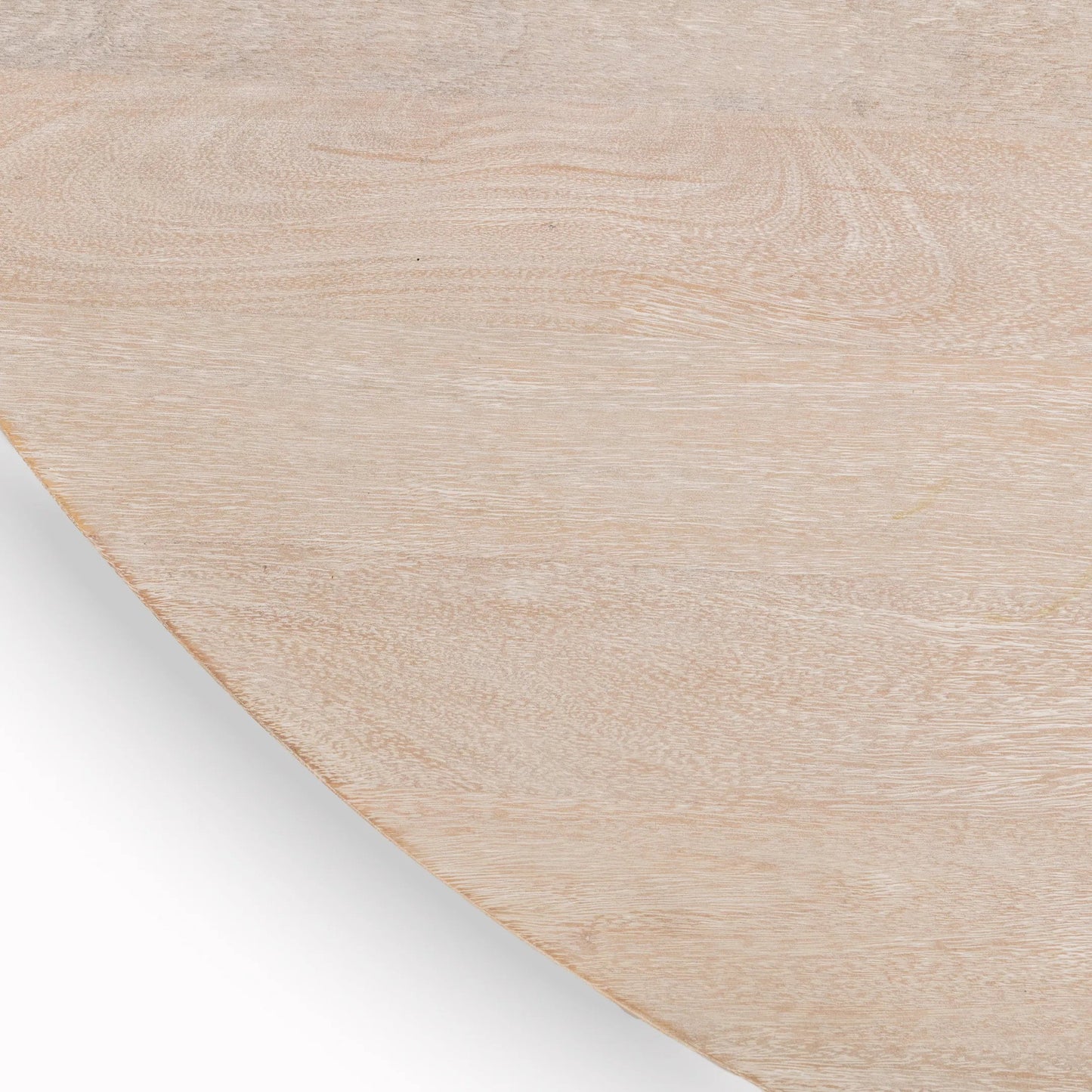 011 SI-2353711 | Closeup | Beau Mango Wood Round Dining Table by Kosas Home in matte natural. Made from mango wood in a transitional style.