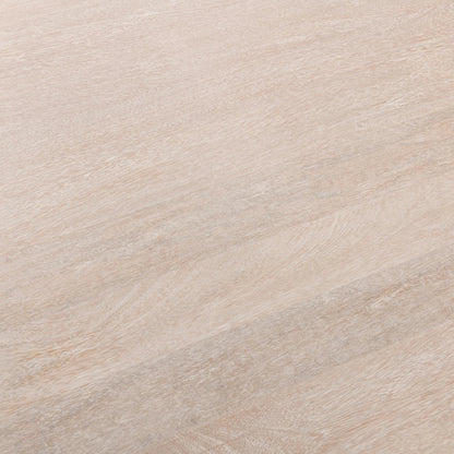 Beau Mango Wood Round Dining Table by Kosas Home in matte natural. Made from mango wood in a transitional style.