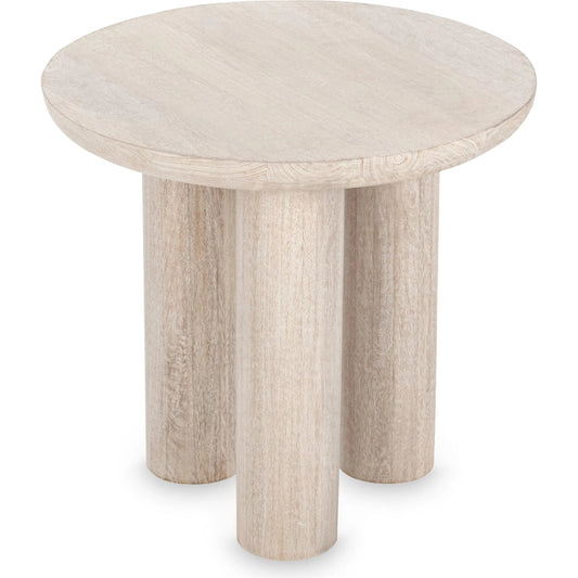 Beau Mango Wood End Table by Kosas Home. Made from mango wood in a unique style.