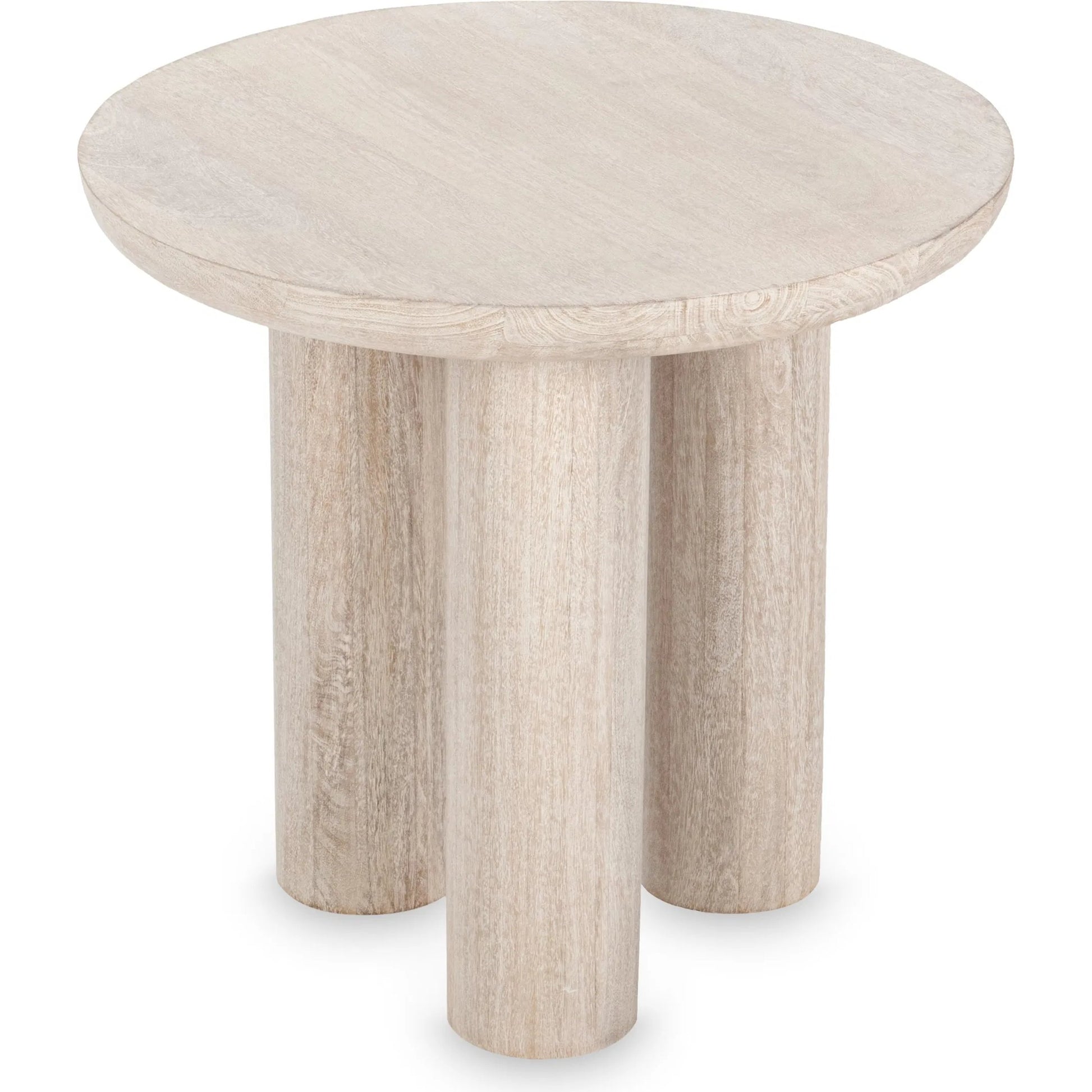 Beau Mango Wood End Table by Kosas Home. Made from mango wood in a transitional style.