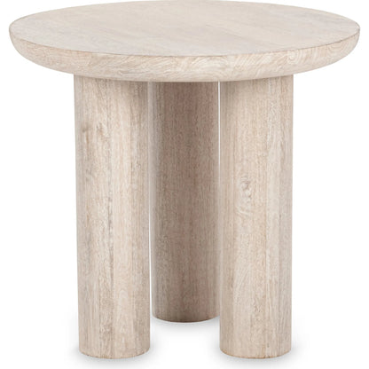 Beau Mango Wood End Table by Kosas Home. Made from mango wood in a transitional style.