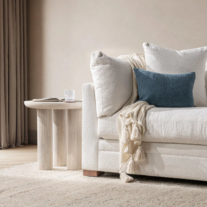 Beau Mango Wood End Table by Kosas Home. Made from mango wood in a transitional style.