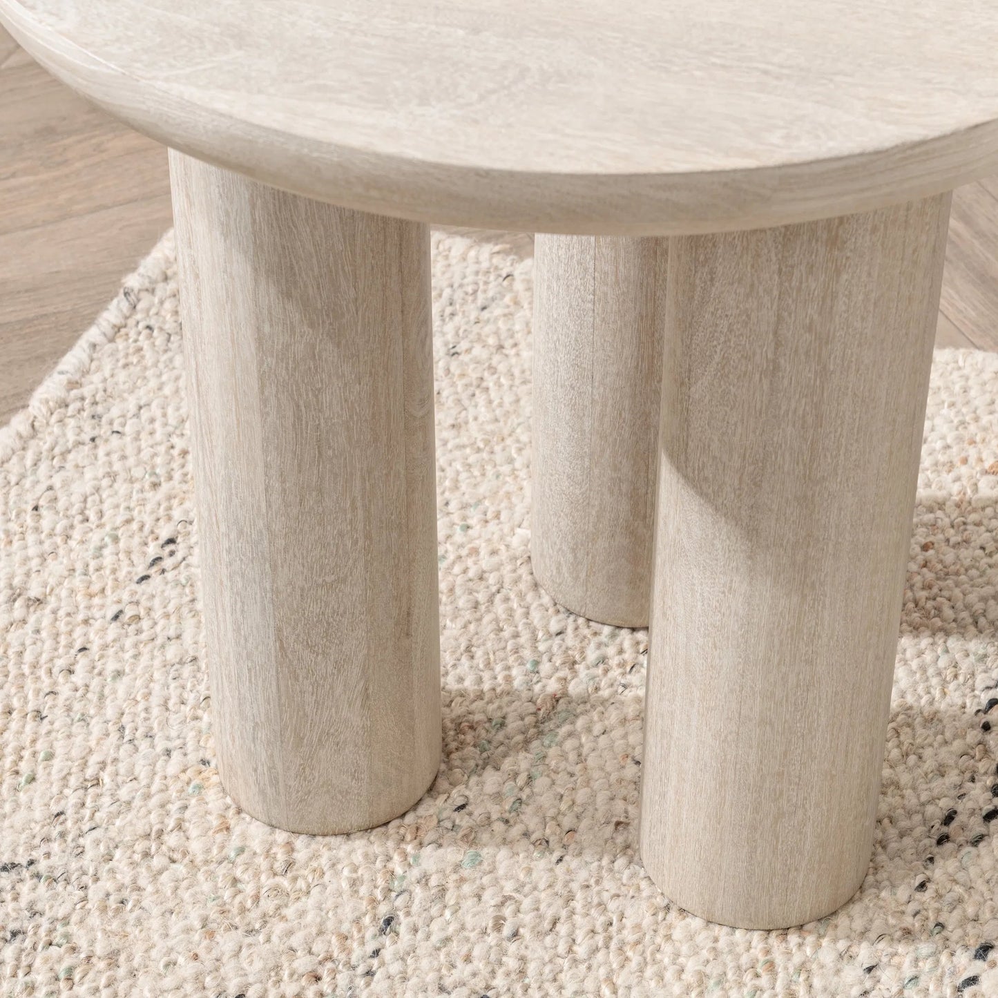011 SI-2388542 | Closeup | Beau Mango Wood End Table by Kosas Home. Made from mango wood in a transitional style.