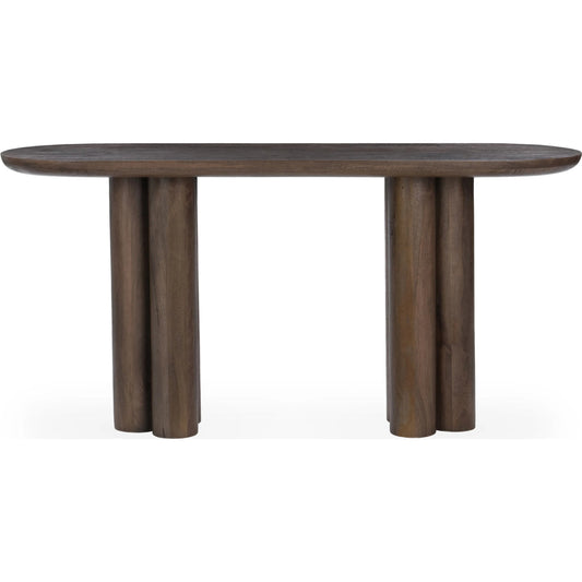Beau Mango Wood Console Table by Kosas Home. Made from mango wood in a unique style.
