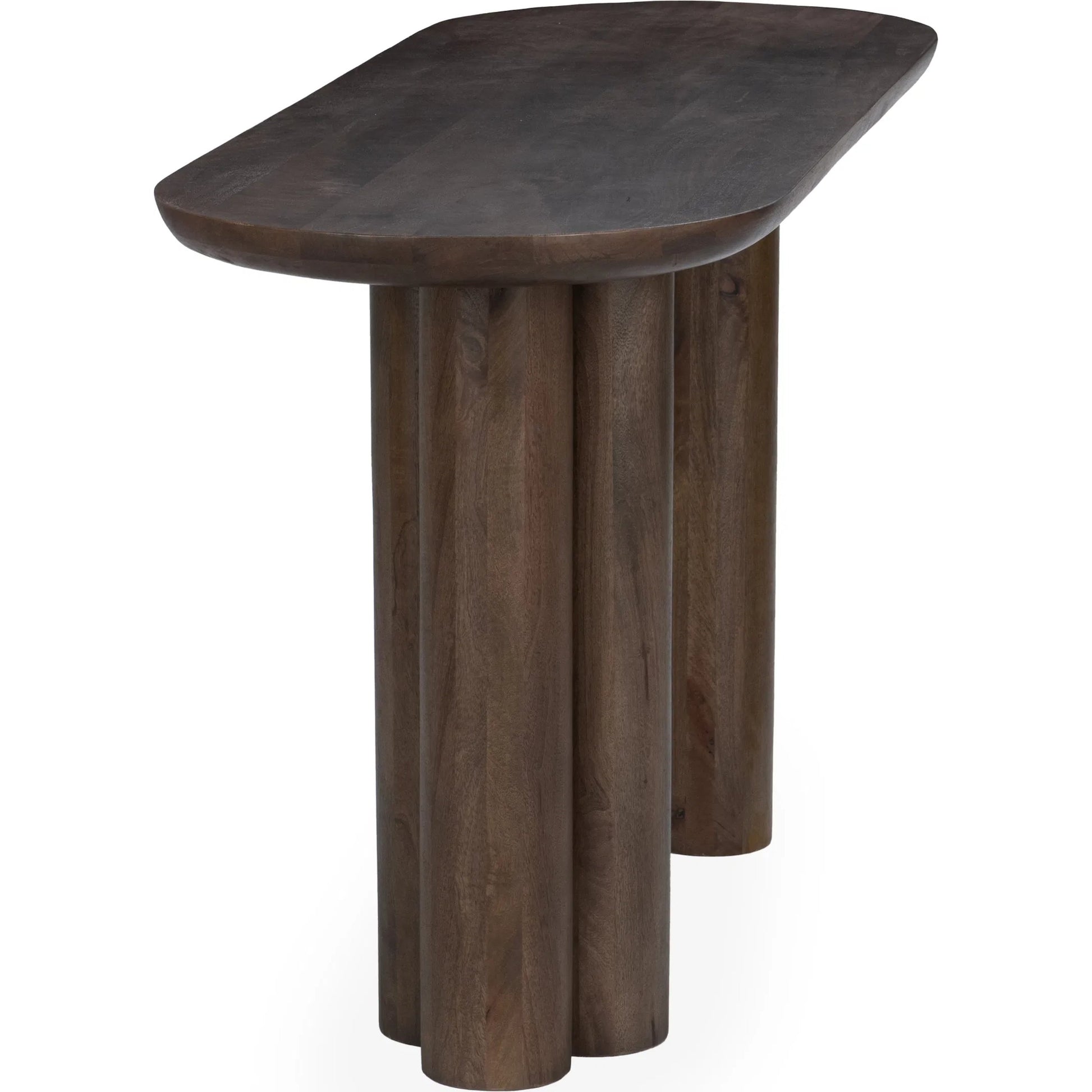 Beau Mango Wood Console Table by Kosas Home. Made from mango wood in a traditional style.