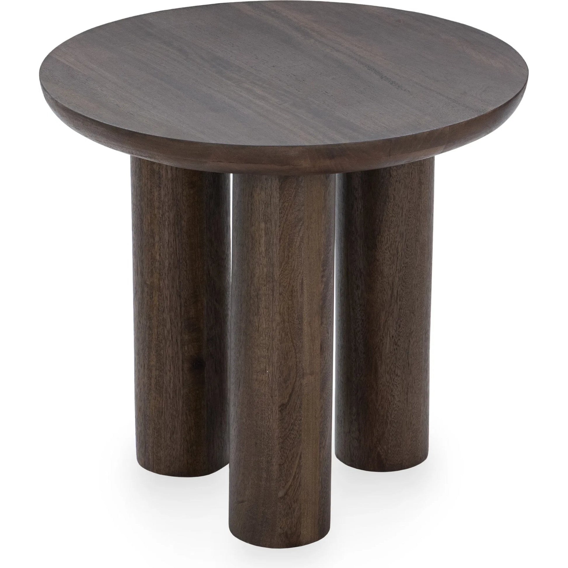 Beau Mango Wood End Table by Kosas Home. Made from mango wood in a transitional style.