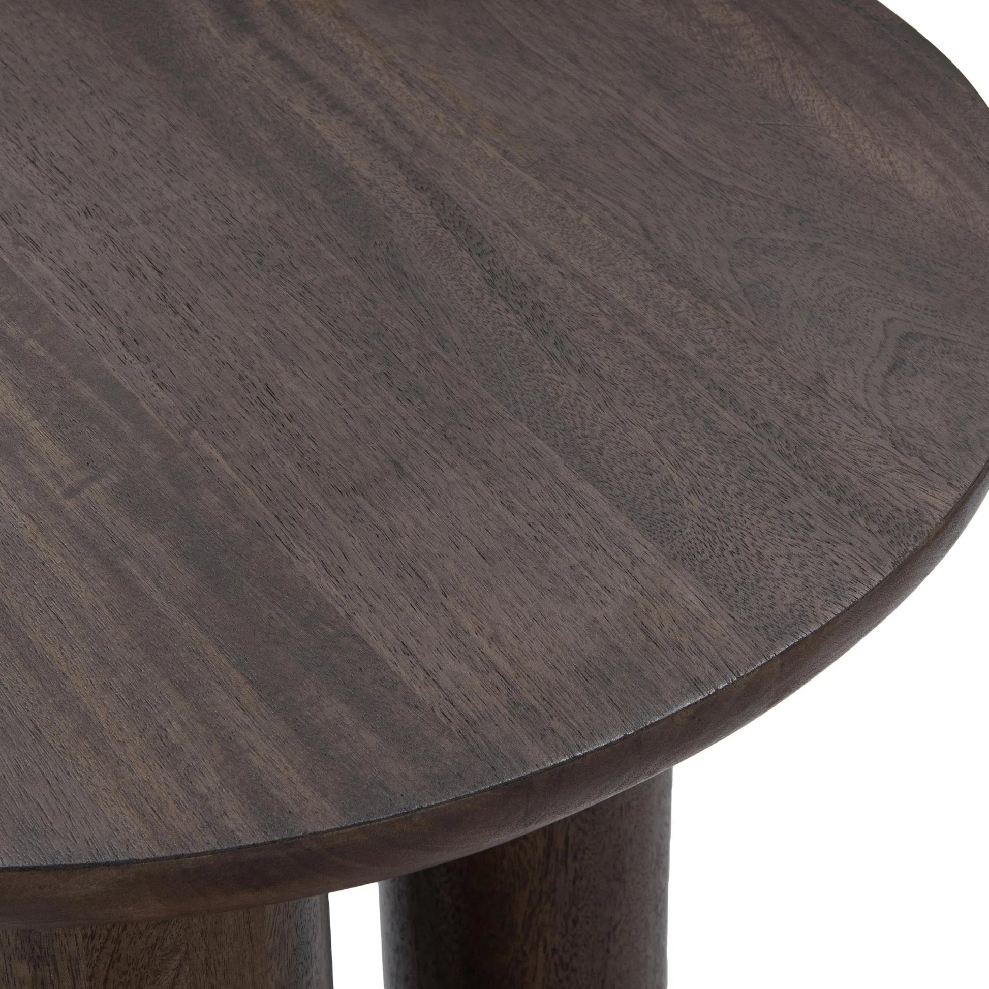 Beau Mango Wood End Table by Kosas Home. Made from mango wood in a transitional style.