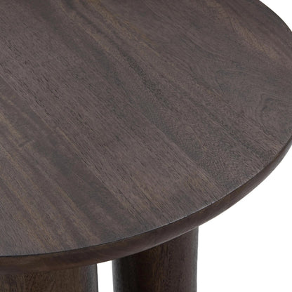 Beau Mango Wood End Table by Kosas Home. Made from mango wood in a transitional style.