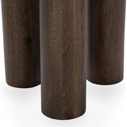 Beau Mango Wood End Table by Kosas Home. Made from mango wood in a transitional style.