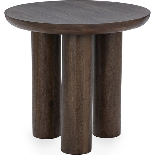 Beau Mango Wood End Table by Kosas Home. Made from mango wood in a unique style.