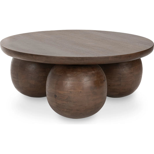Ronda Mango Wood Coffee Table by Kosas Home. Made from mango wood in a unique style.