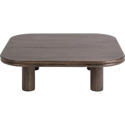 Miranda Coffee Table by Classic Home in cocoa brown. Made from mango wood in a unique style.