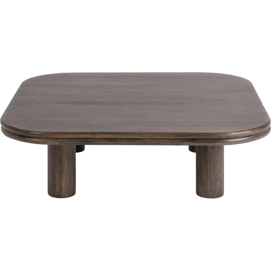 Miranda Coffee Table by Classic Home in cocoa brown. Made from mango wood in a unique style.