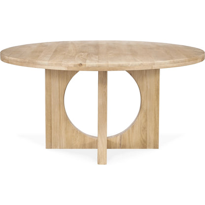 Laguna Mango Wood Round Dining Table by Classic Home. Made from mango wood in a unique style.